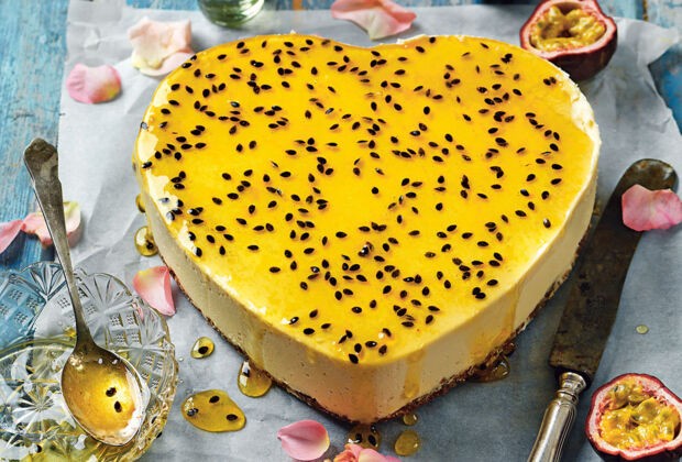Cheesecake mit Maracuja-Curd und Schokolade: Rezept | Zuhausewohnen